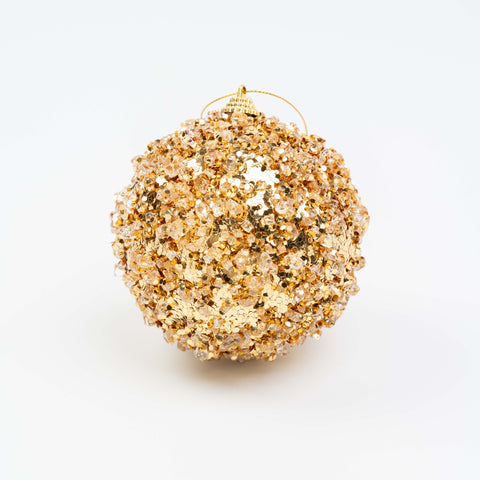 4" ICE SEQUIN BALL ORNAMENT