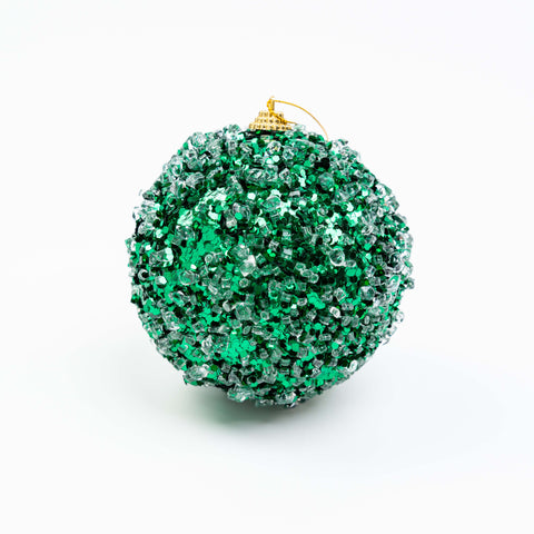 4" ICE SEQUIN BALL ORNAMENT