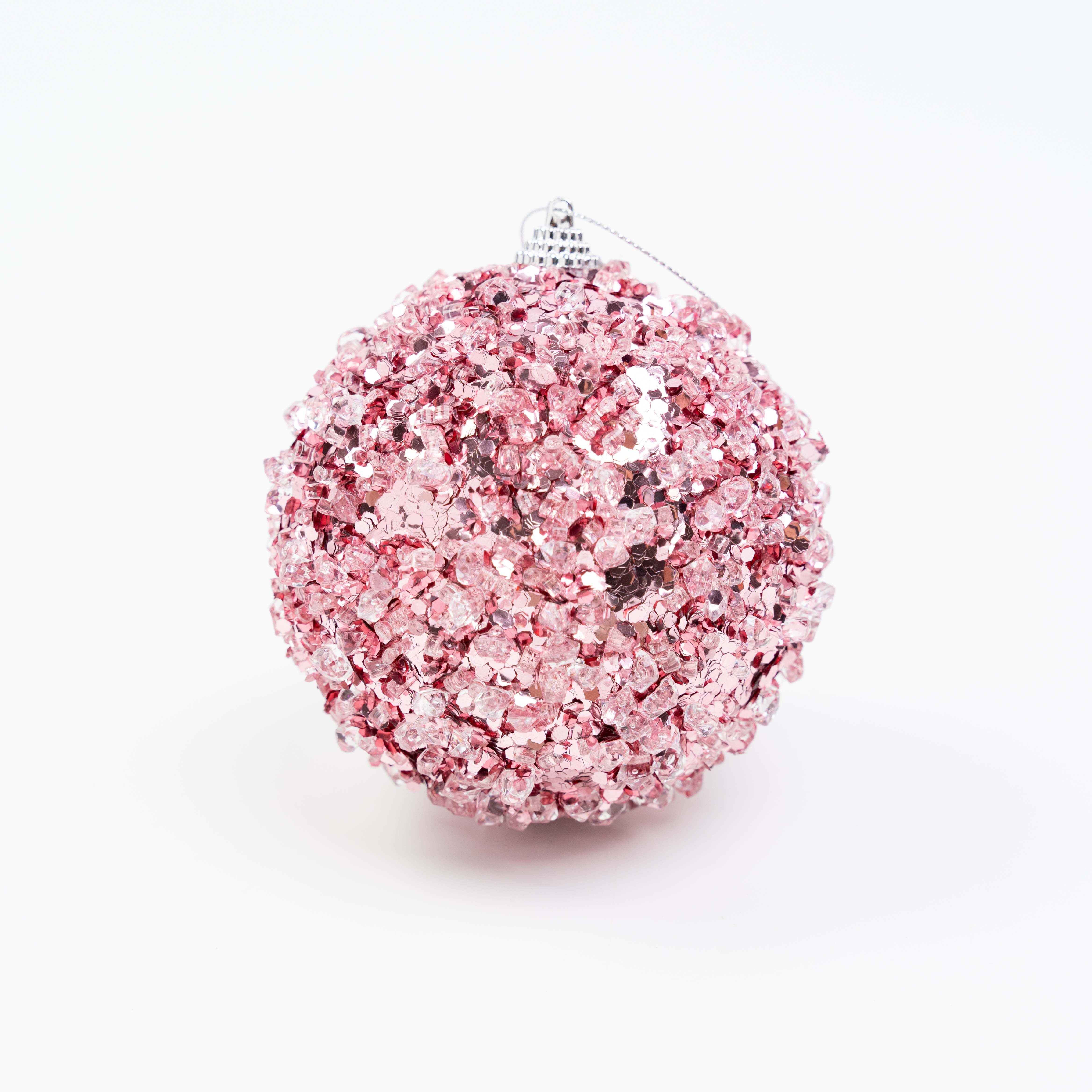 4" ICE SEQUIN BALL ORNAMENT