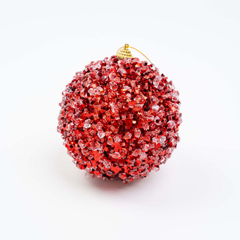 4" ICE SEQUIN BALL ORNAMENT