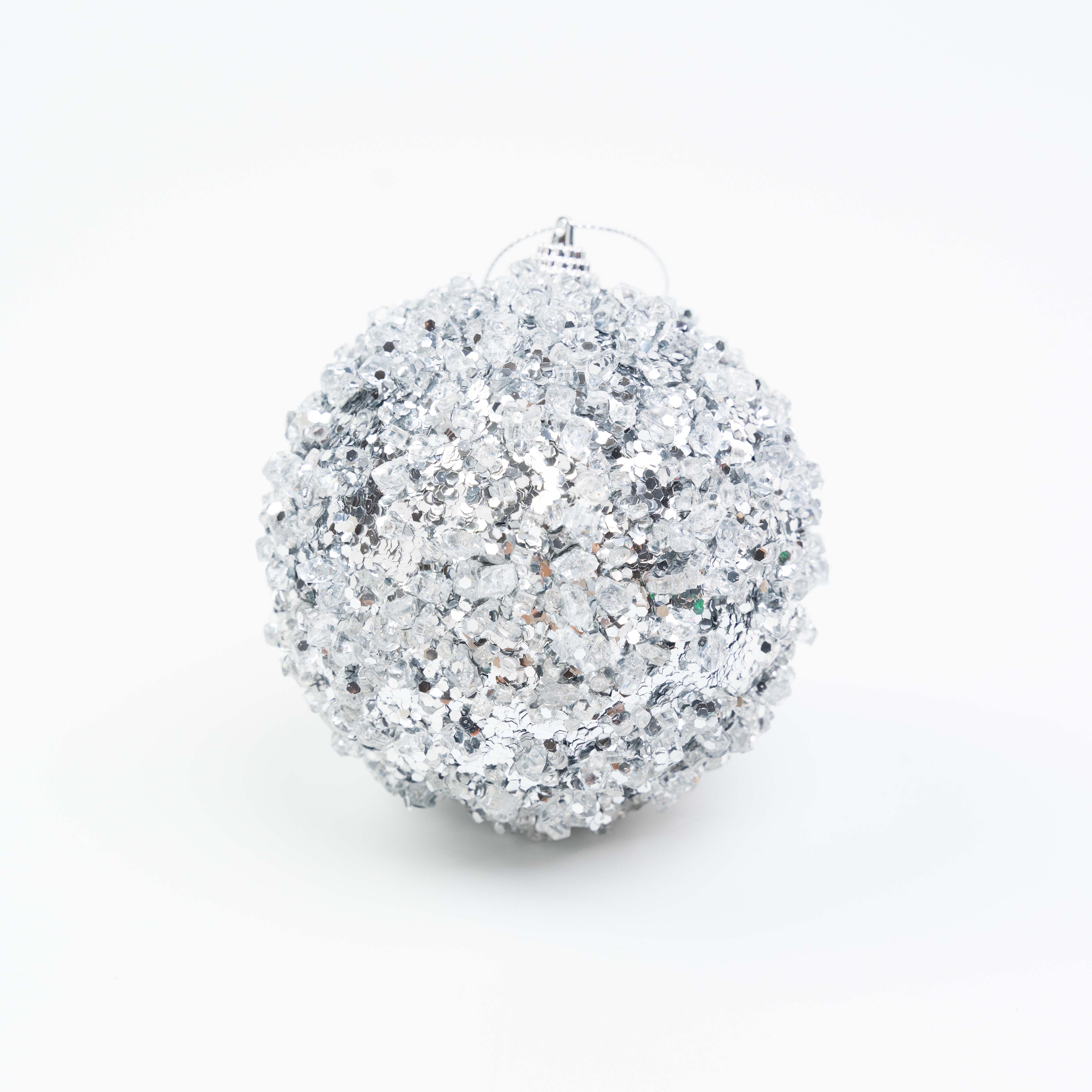 4" ICE SEQUIN BALL ORNAMENT