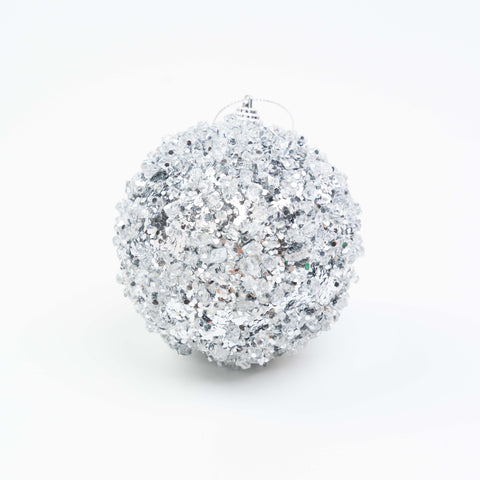 4" ICE SEQUIN BALL ORNAMENT