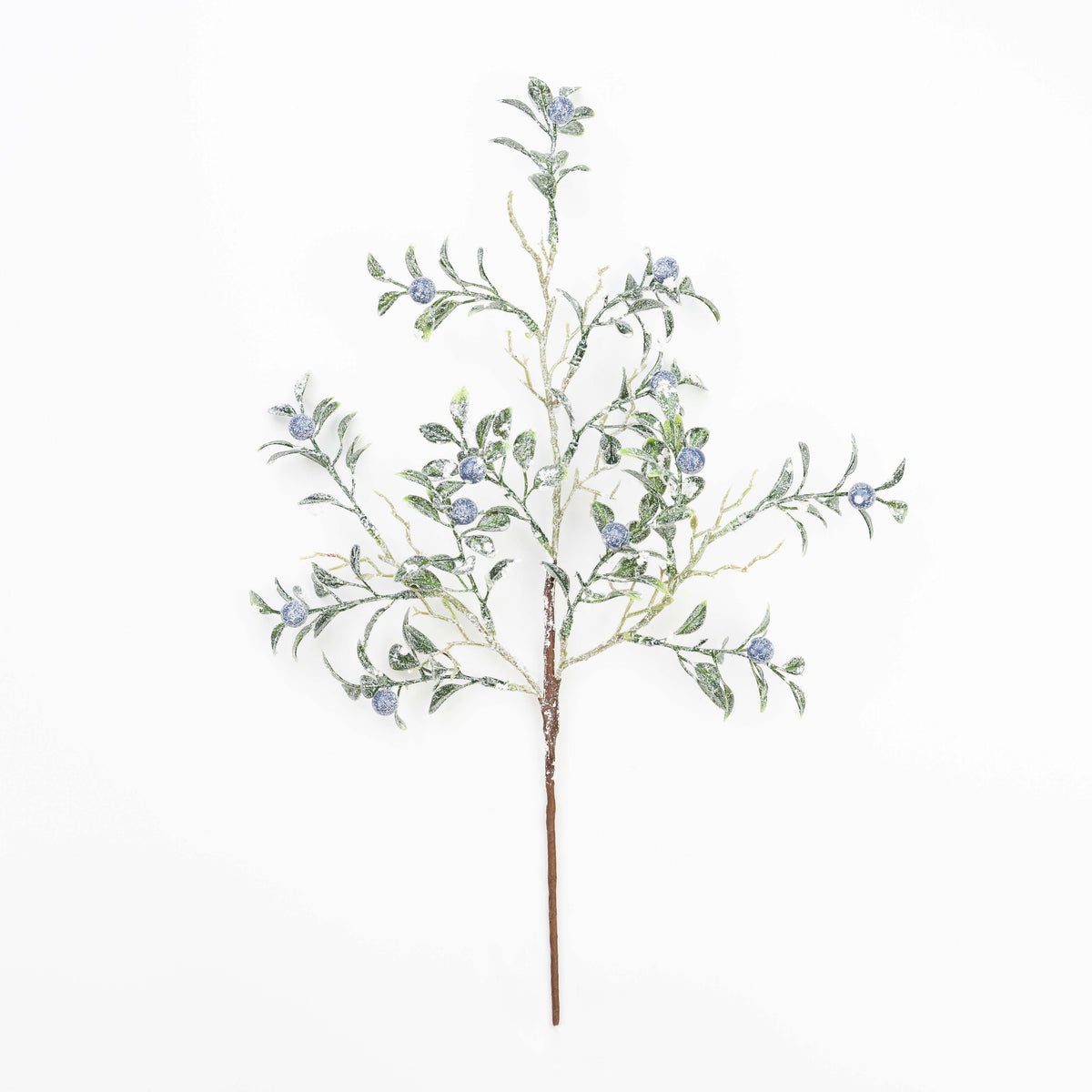 17" SNOW BOXWOOD BERRY PICK