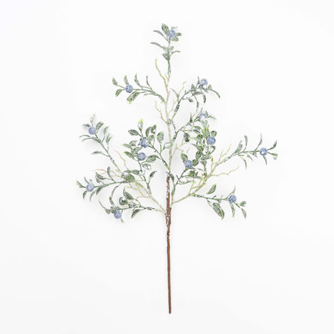 17" SNOW BOXWOOD BERRY PICK