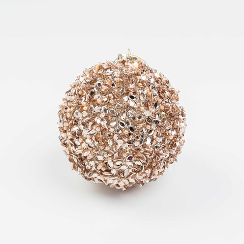 5" GLITTER SEQUIN BALL ORNAMENT