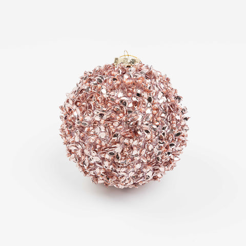 5" GLITTER SEQUIN BALL ORNAMENT