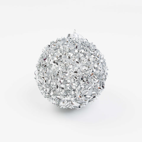 5" GLITTER SEQUIN BALL ORNAMENT