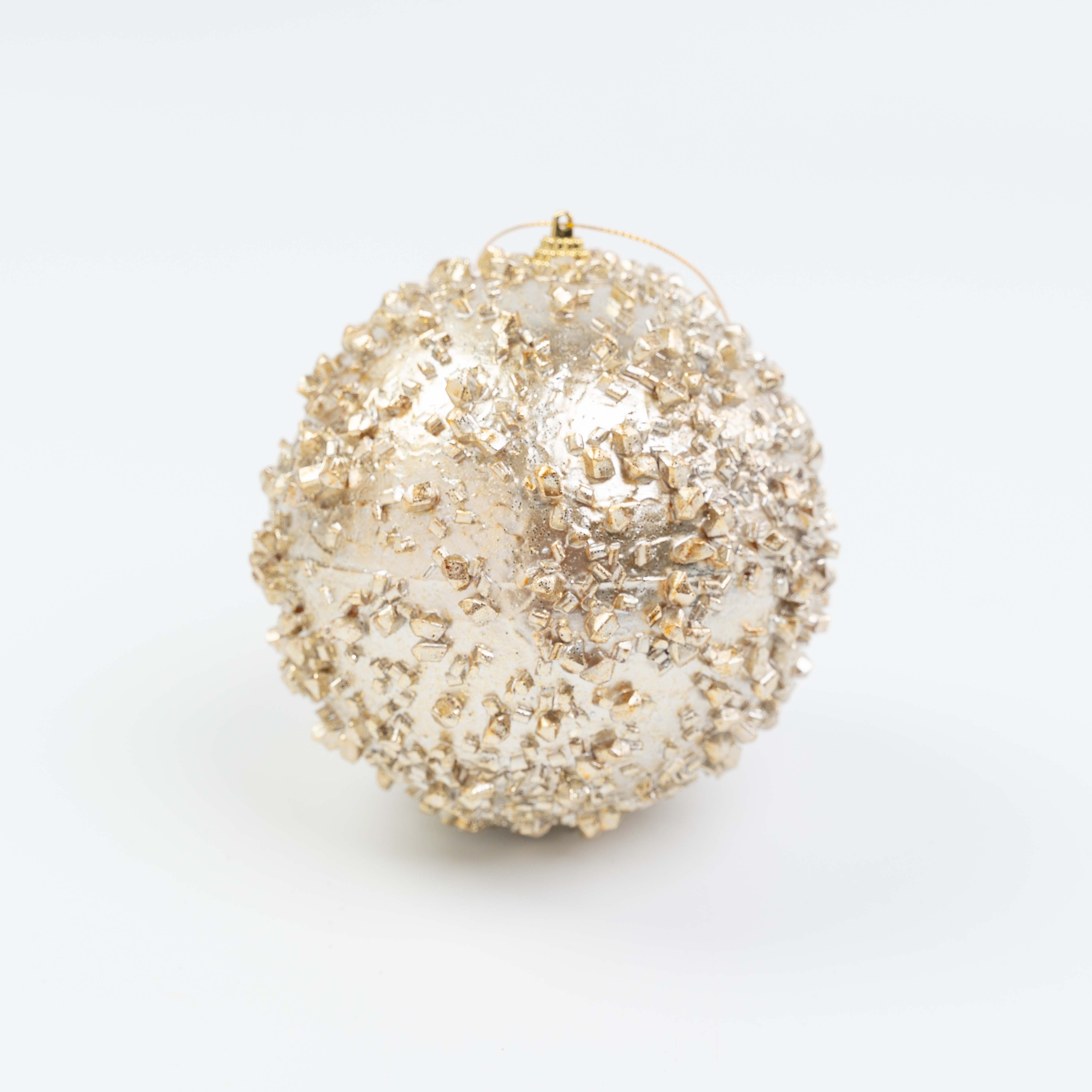 5" ICE BALL ORNAMENT