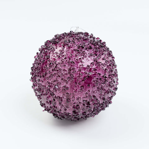 6" ICE BALL ORNAMENT