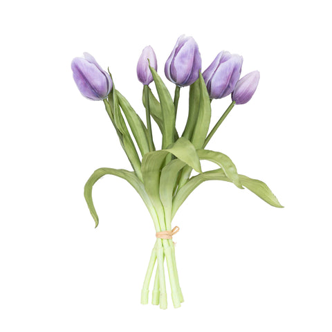 12" SOFT TOUCH TULIP BUNDLE X 5
