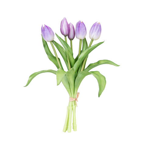 12" SOFT TOUCH TULIP BUNDLE X 5