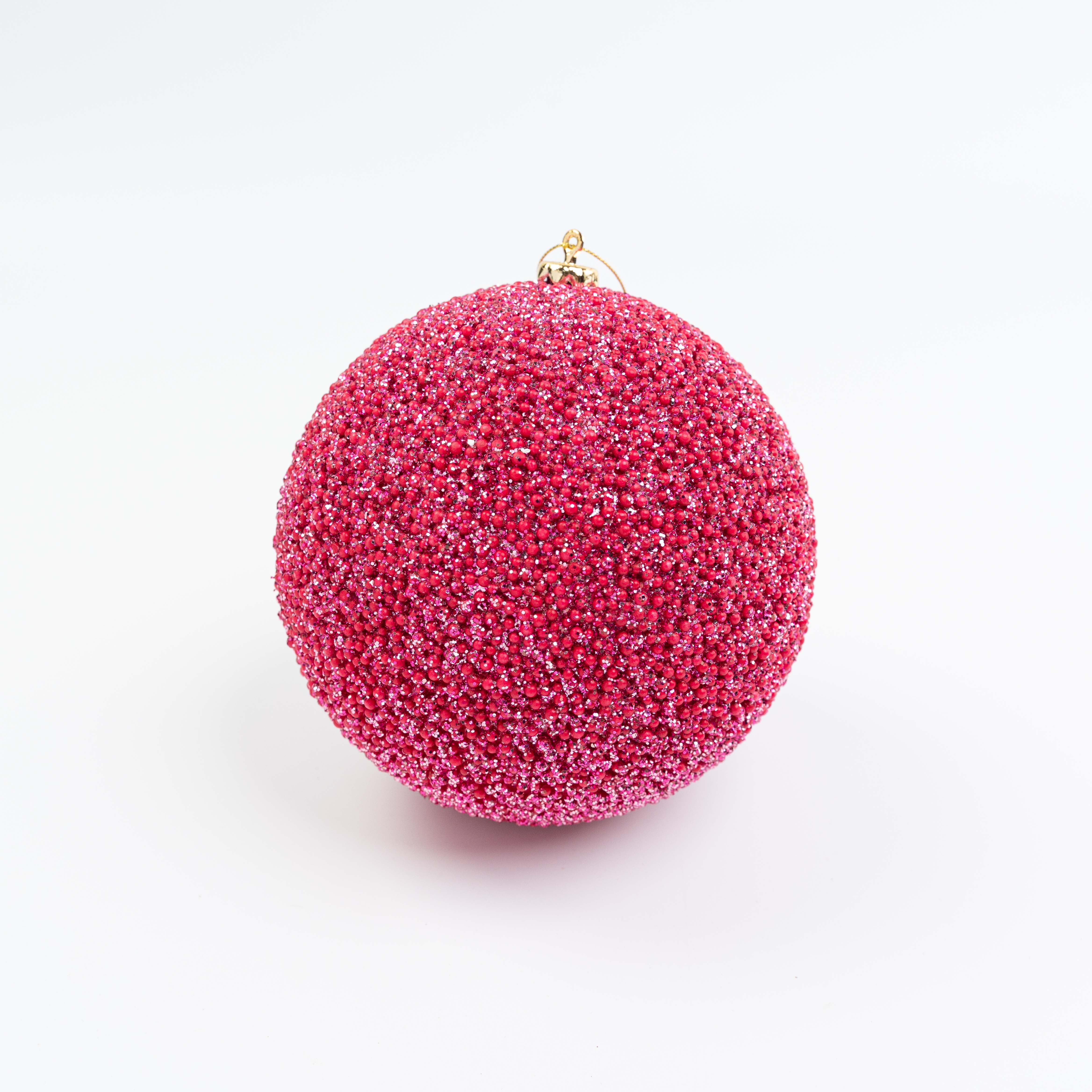 6" GLITTER BALL ORNAMENT