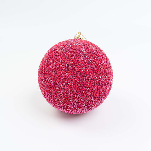 6" GLITTER BALL ORNAMENT