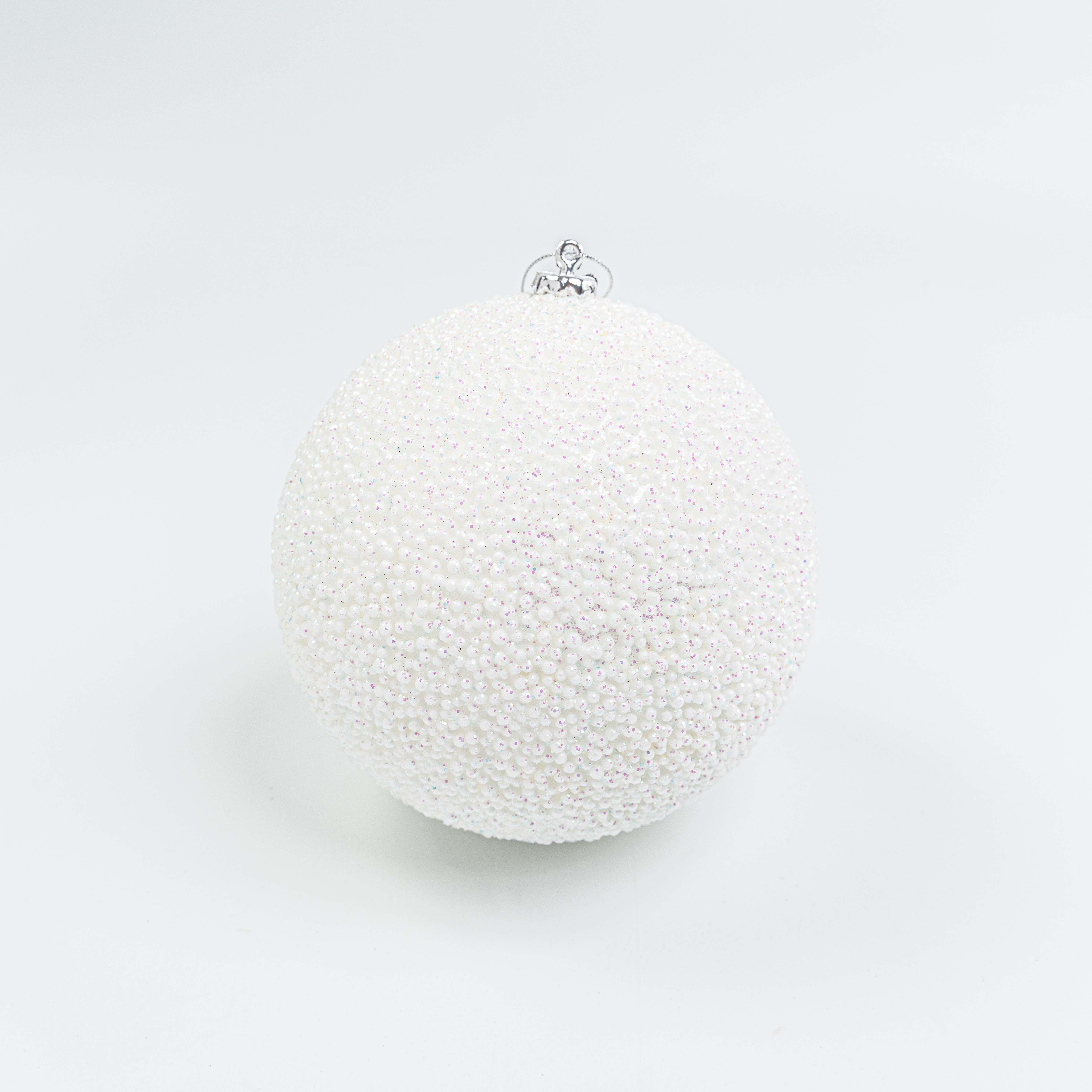 6" GLITTER BALL ORNAMENT