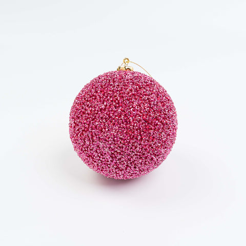 5" GLITTER BALL ORNAMENT