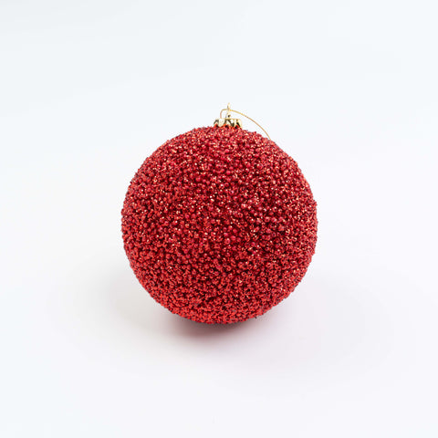 5" GLITTER BALL ORNAMENT