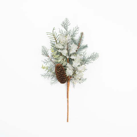 16" SNOW HOLLY EUCALYPTUS CEDAR PINE PICK