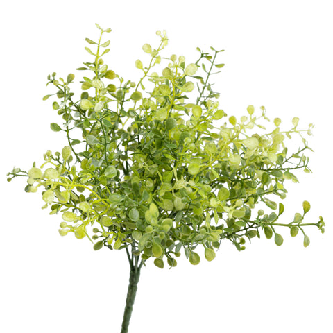 12" MINI PLASTIC LEAF BUSH X 7