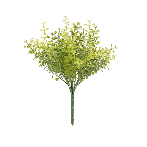 12" MINI PLASTIC LEAF BUSH X 7