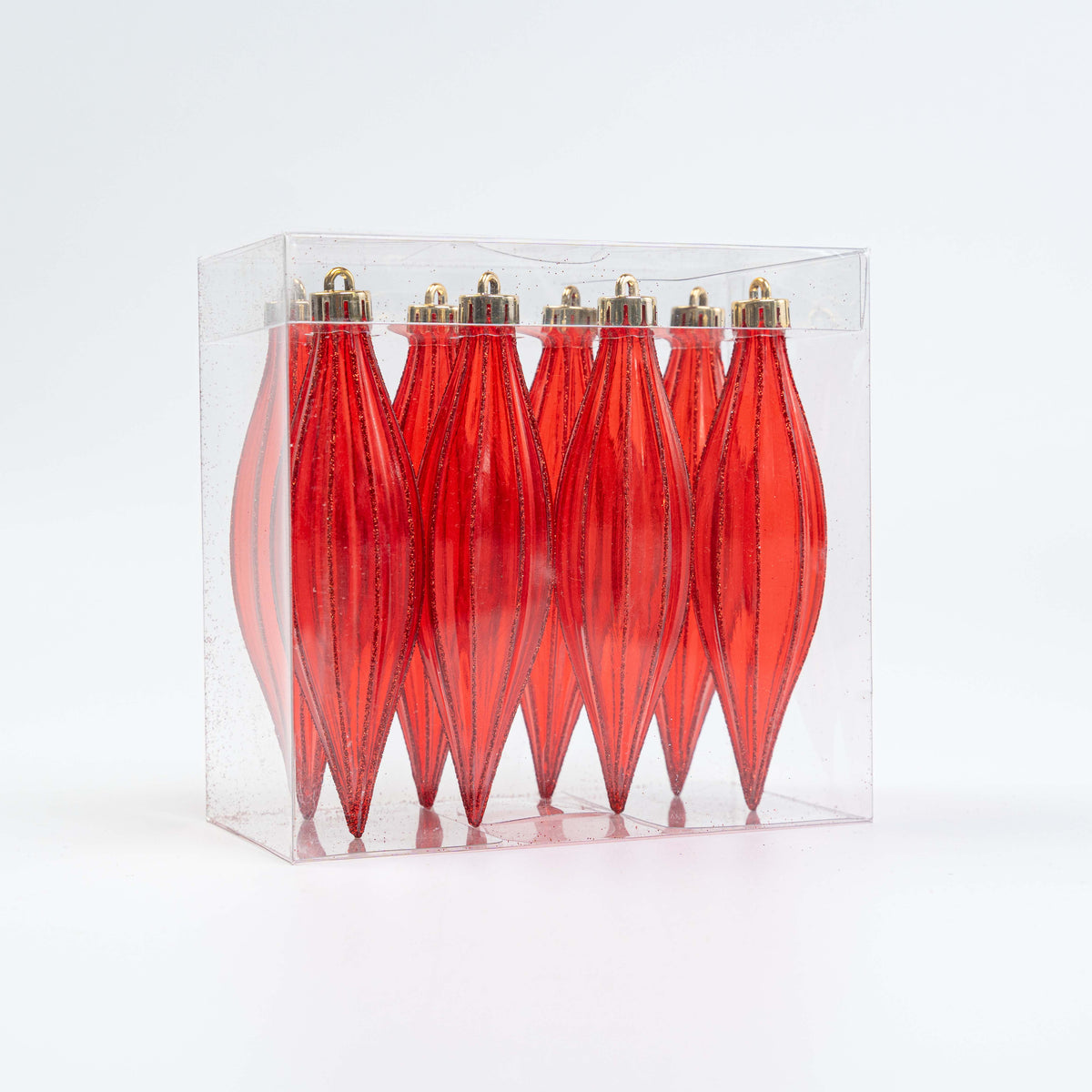 150MM FINIAL ORNAMENT 8PCS IN PVC BOX