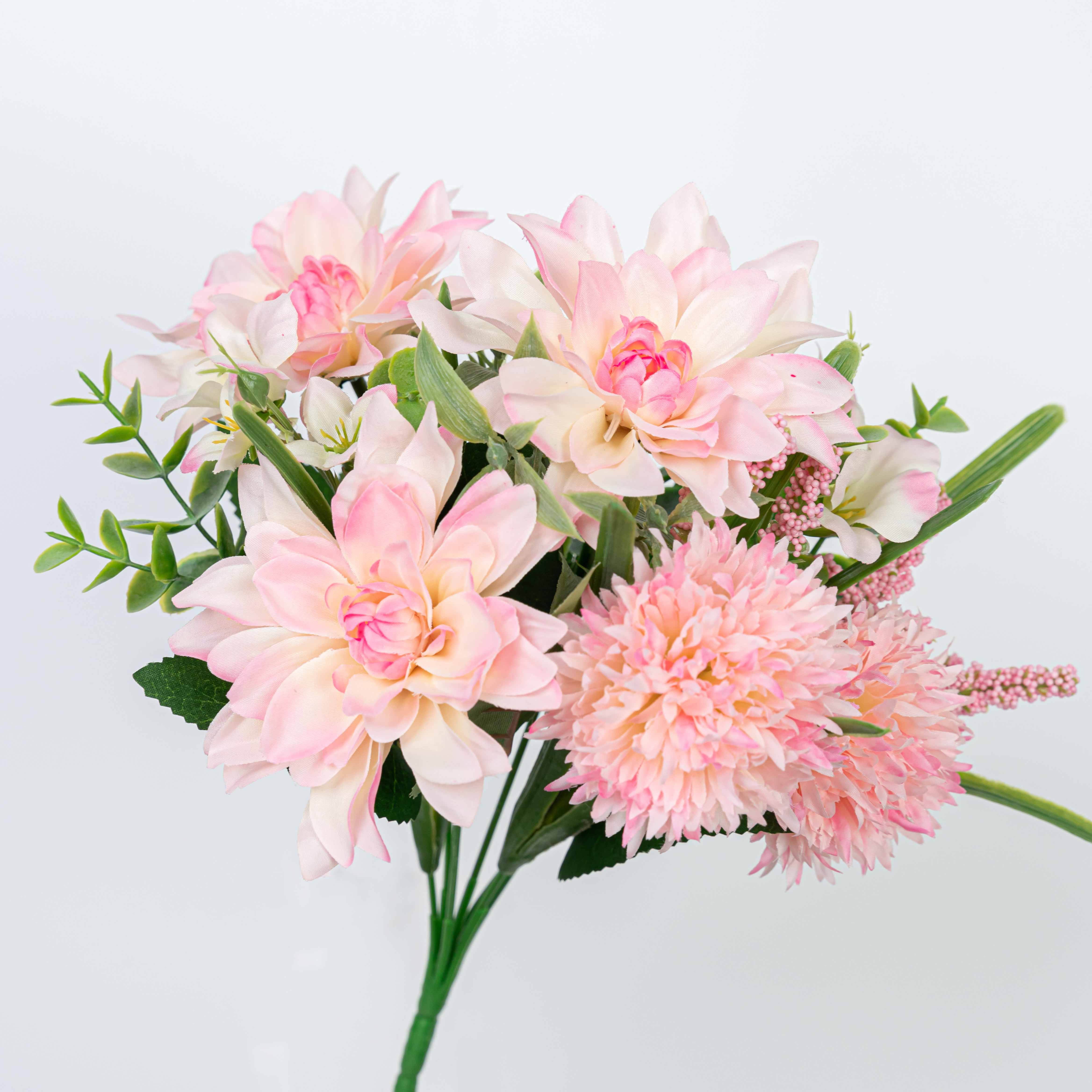 12.5" DAHLIA  MUM BUSH