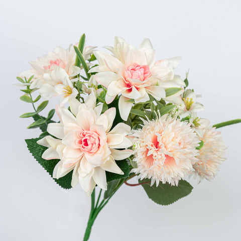 12.5" DAHLIA  MUM BUSH