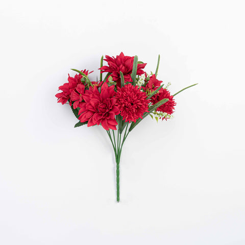 12.5" DAHLIA  MUM BUSH