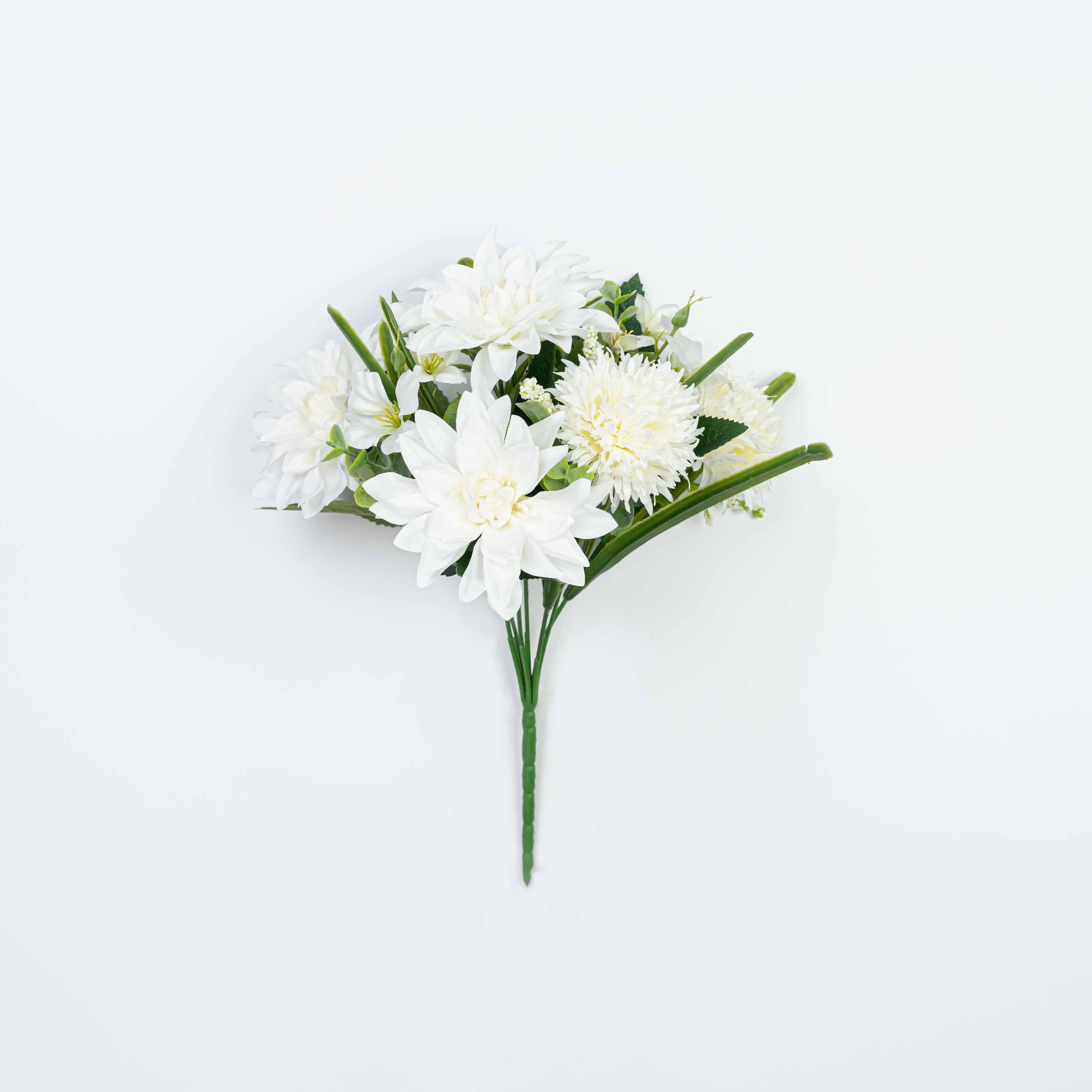 12.5" DAHLIA  MUM BUSH