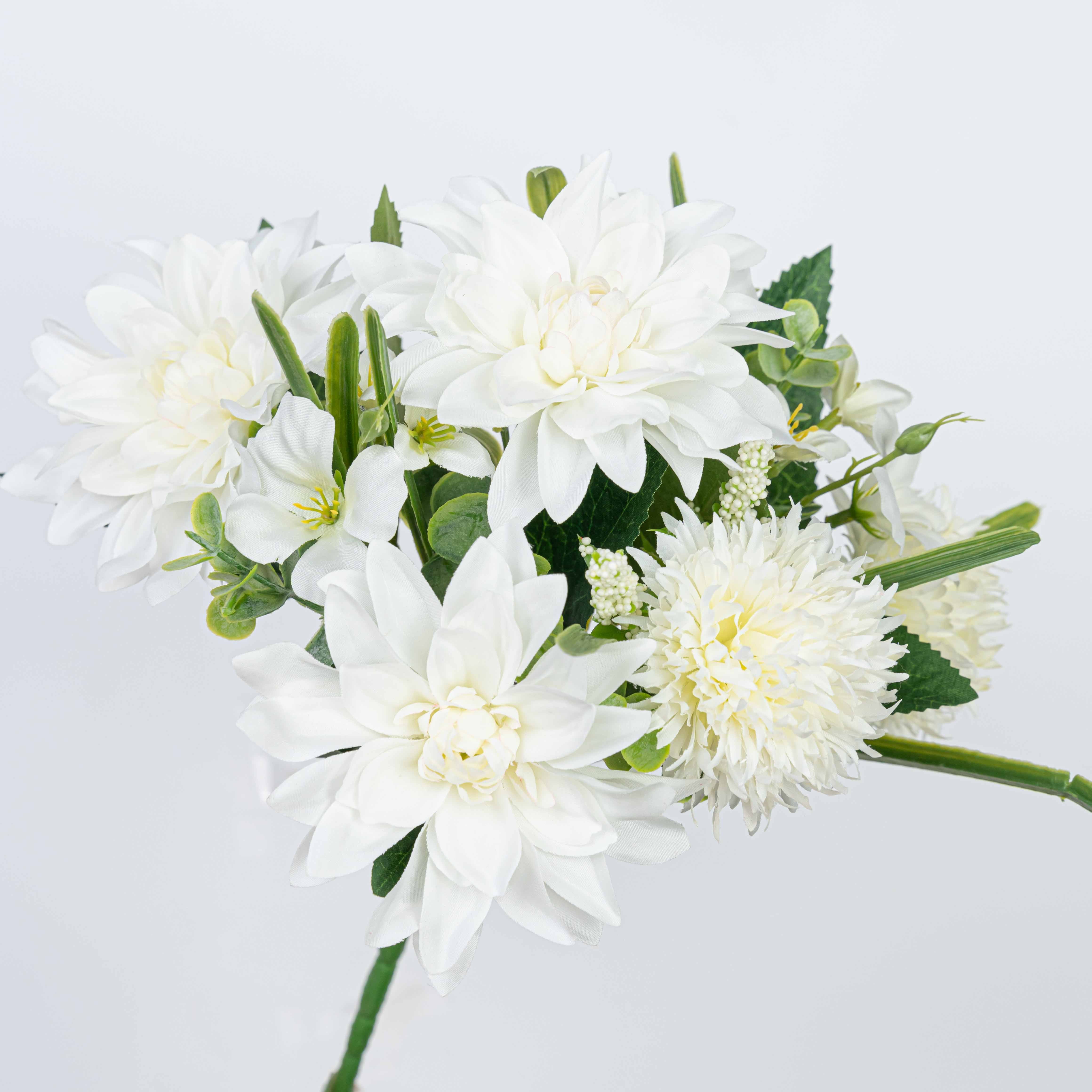 12.5" DAHLIA  MUM BUSH