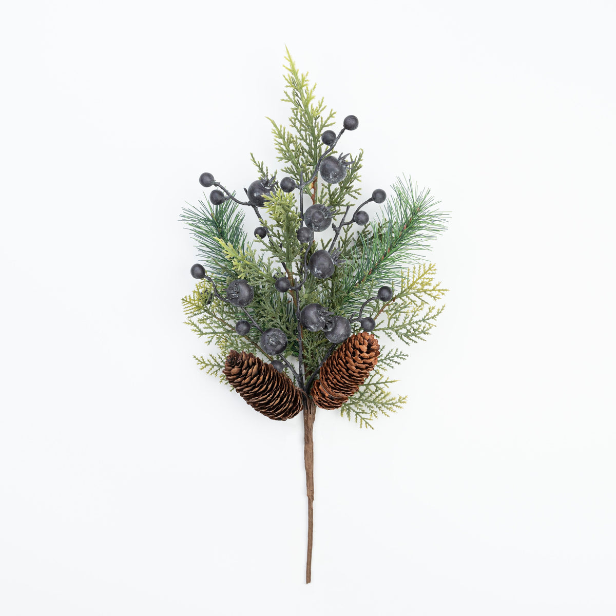 18" BERRY CEDAR PINE PINECONE PICK