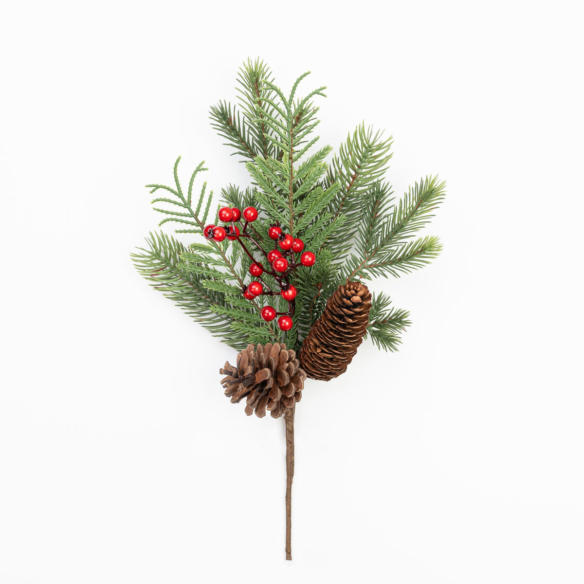 15" BERRY PINE PINECONE PICK
