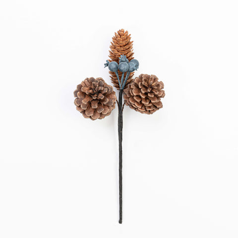 10.5" PINECONE BERRY PICK