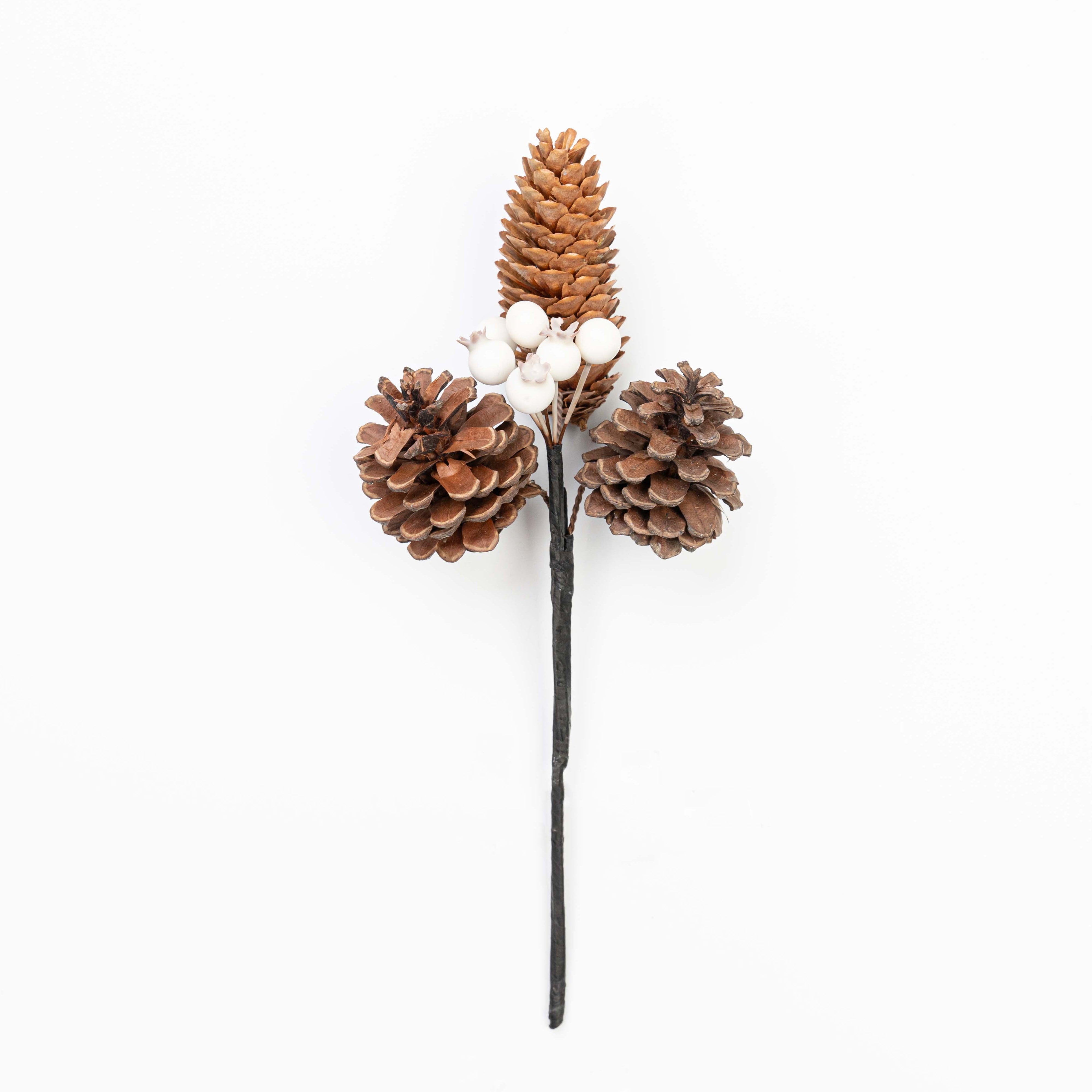 10.5" PINECONE BERRY PICK