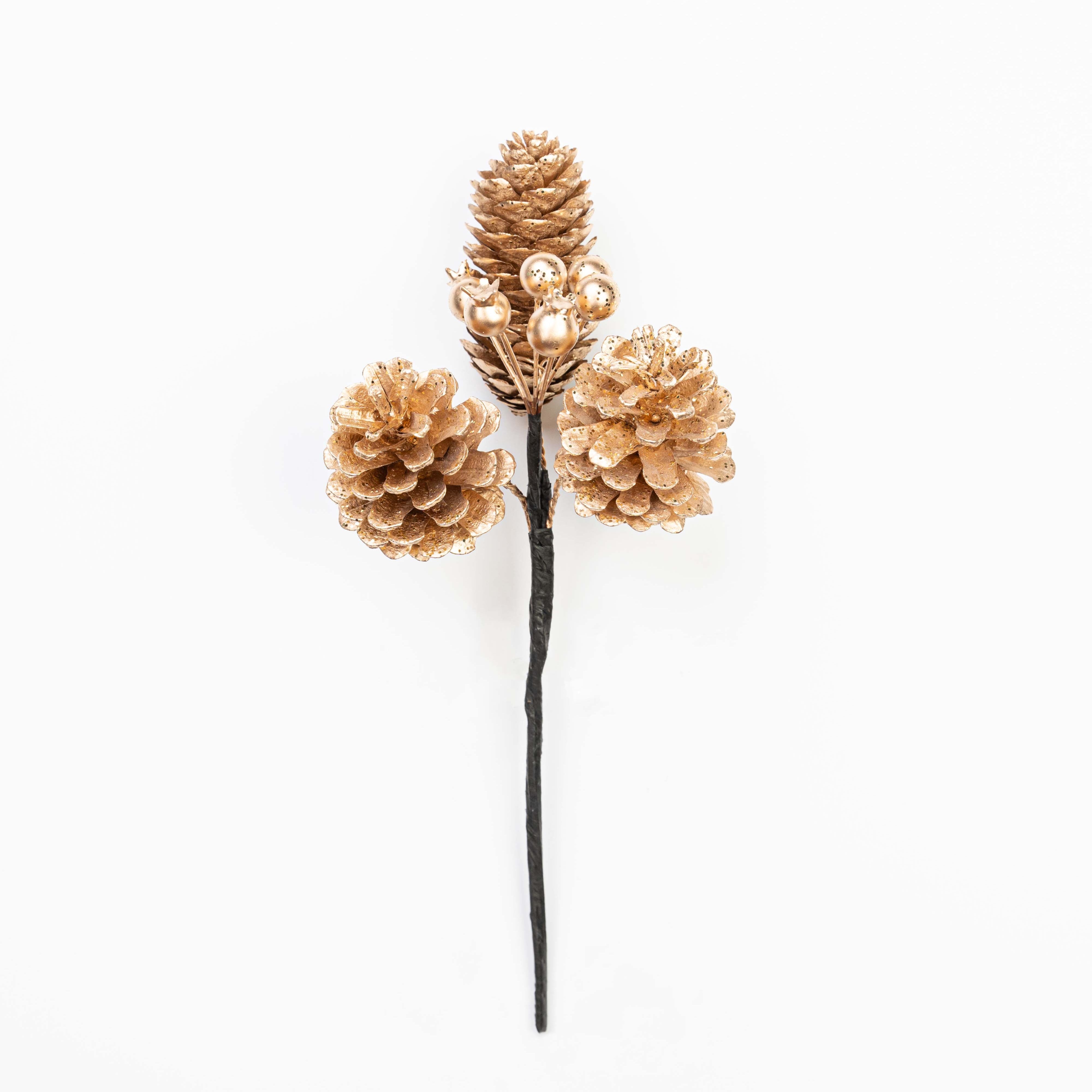 10.5" PINECONE BERRY PICK