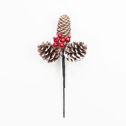 10.5" PINECONE BERRY PICK