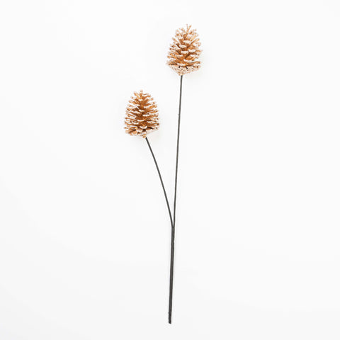 26" FROST PINECONE SPRAY