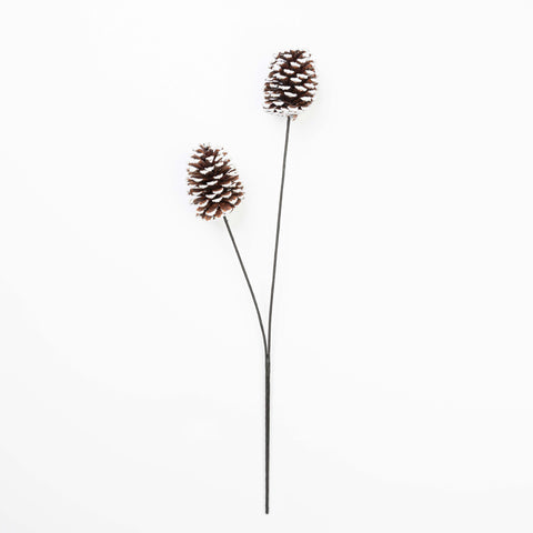 26" FROST PINECONE SPRAY