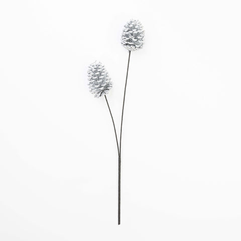 26" FROST PINECONE SPRAY