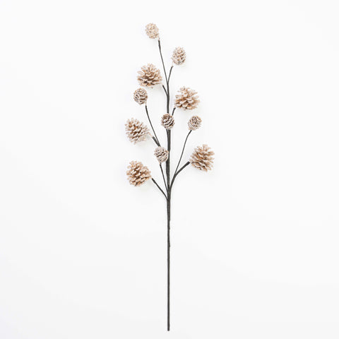 25" FROST PINECONE SPRAY