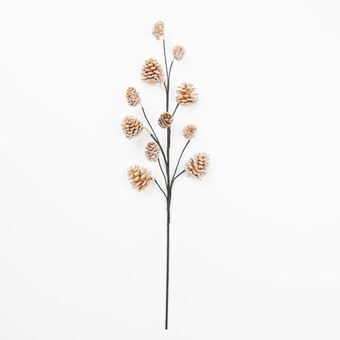 25" FROST PINECONE SPRAY