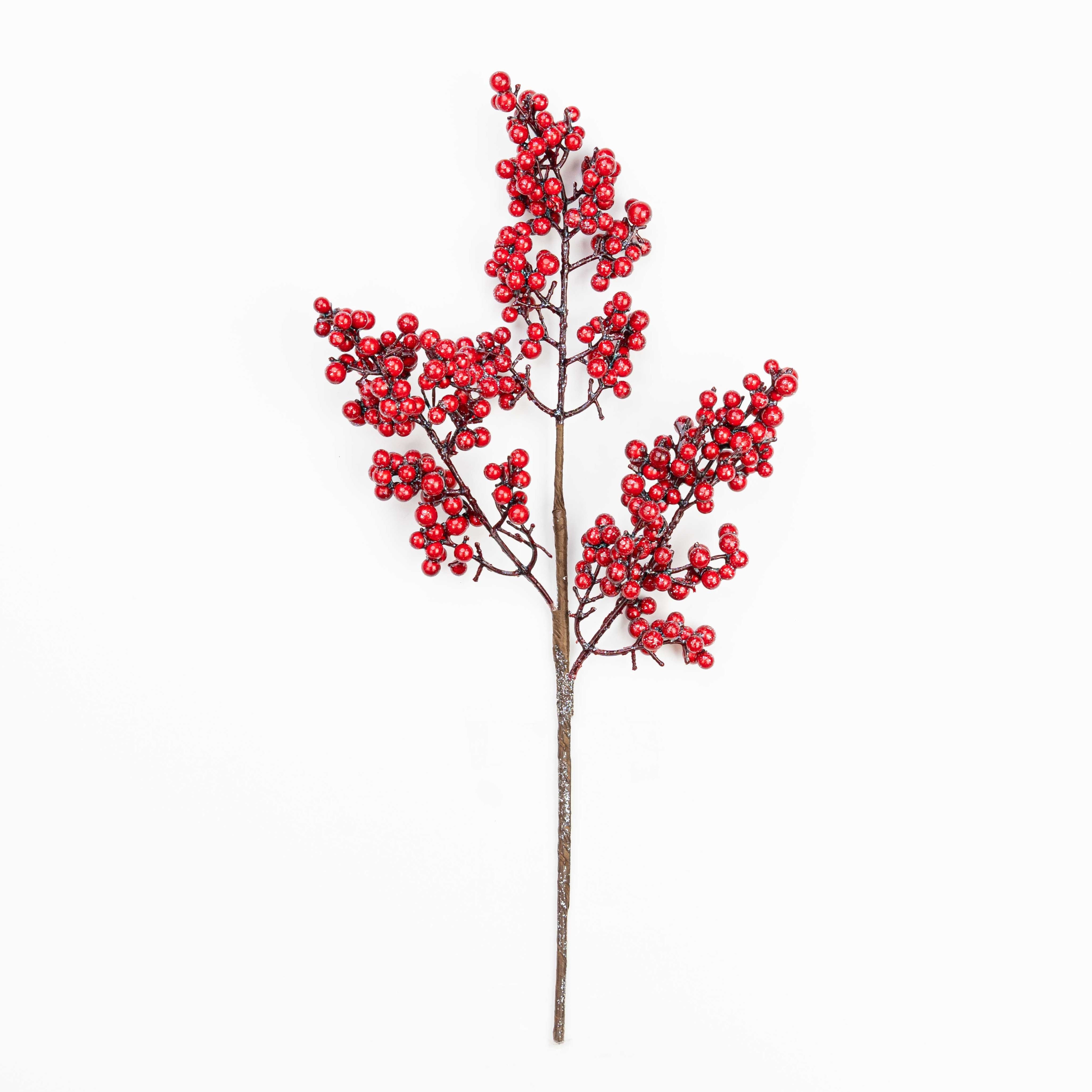 16" FROST BERRY CLUSTER PICK X 3