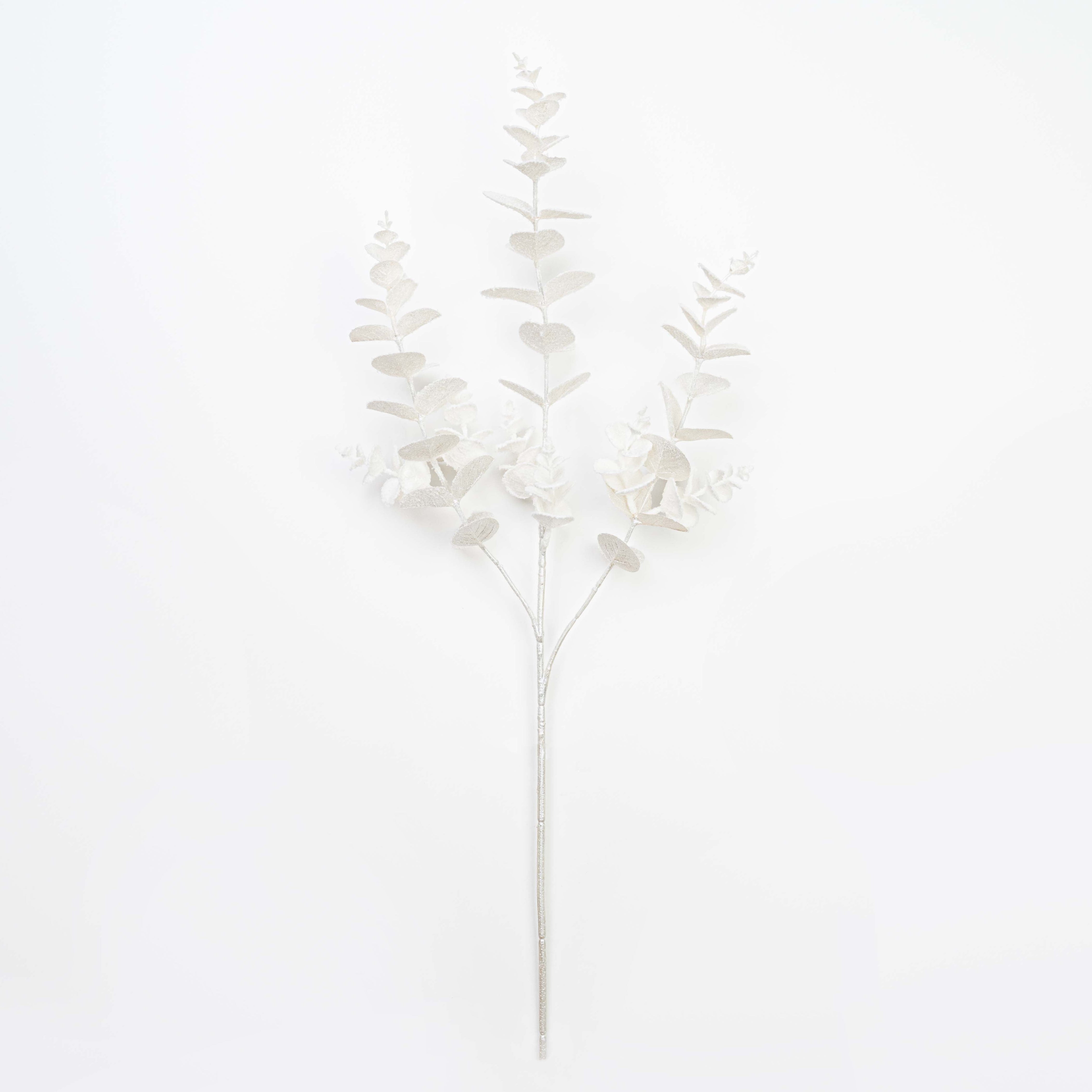 30" SNOW EUCALYPTUS LEAF SPRAY X 3