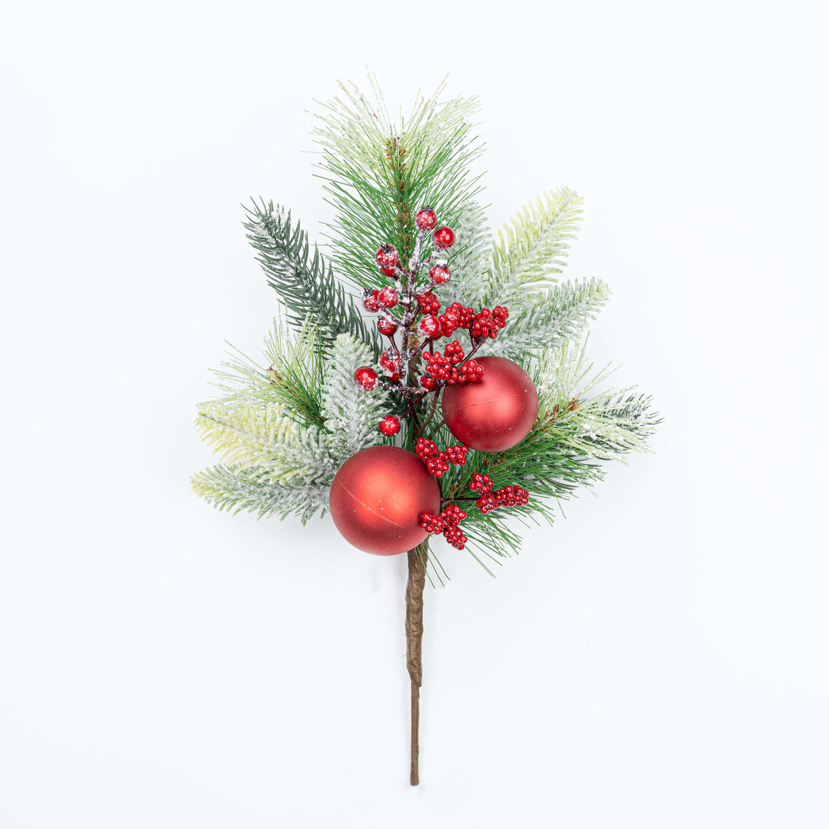 15" FROST BERRY BALL CEDAR PINE PICK