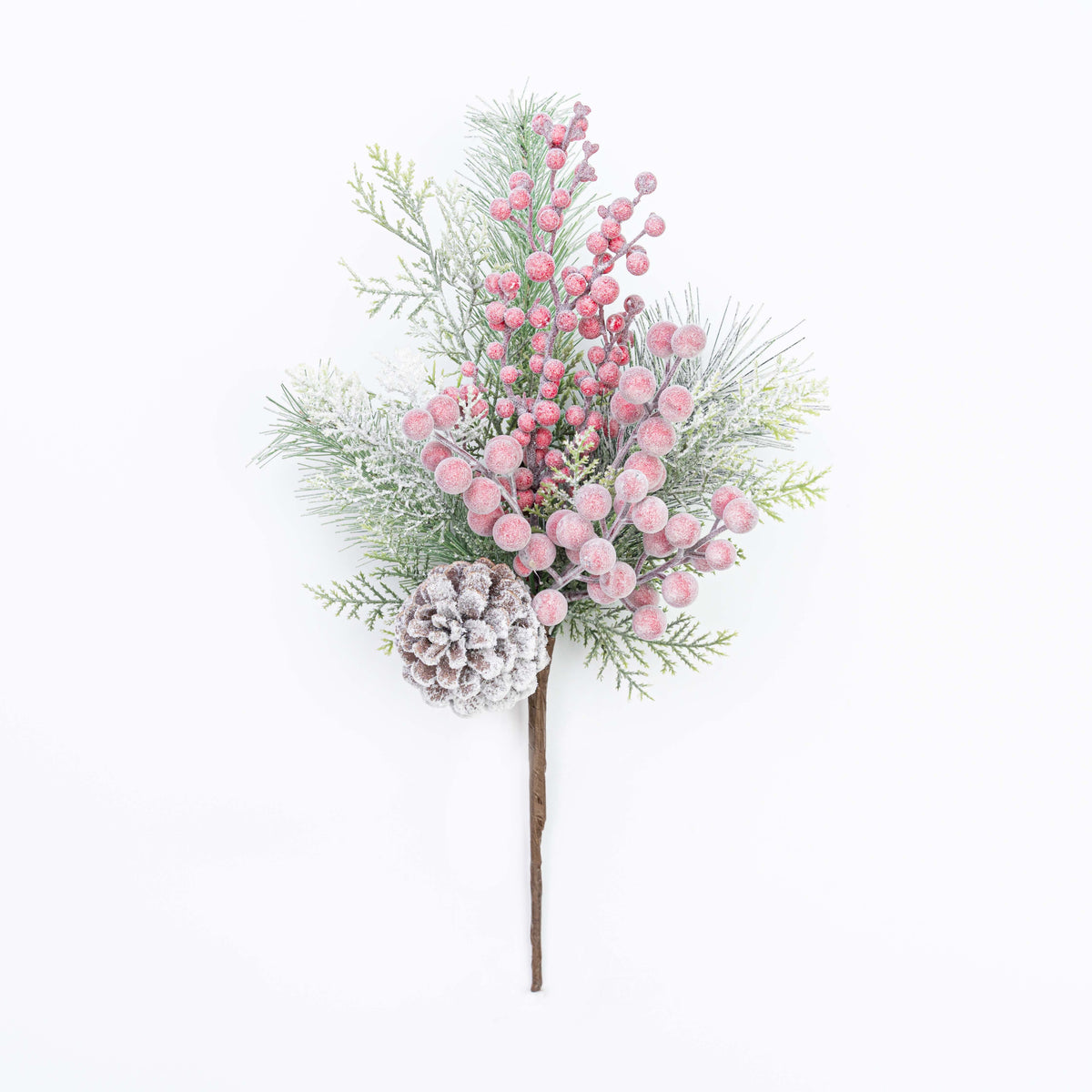 17" FROST BERRY CEDAR PINECONE PICK