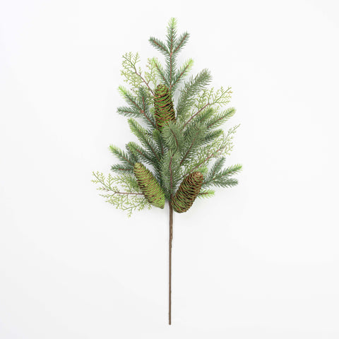 25" CEDAR PINE PINECONE SPRAY