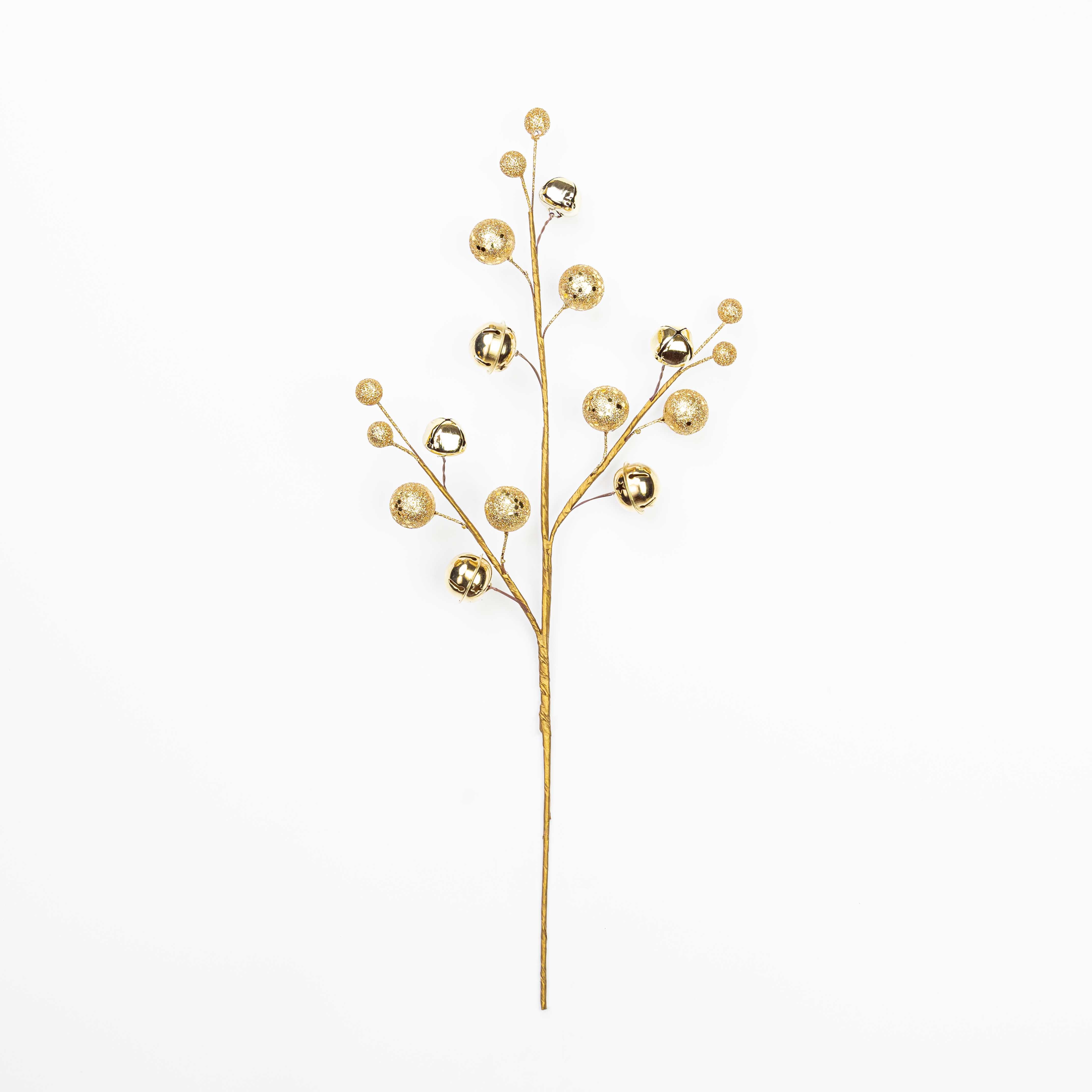 19" MIXED JINGLE BELL BALL SPRAY