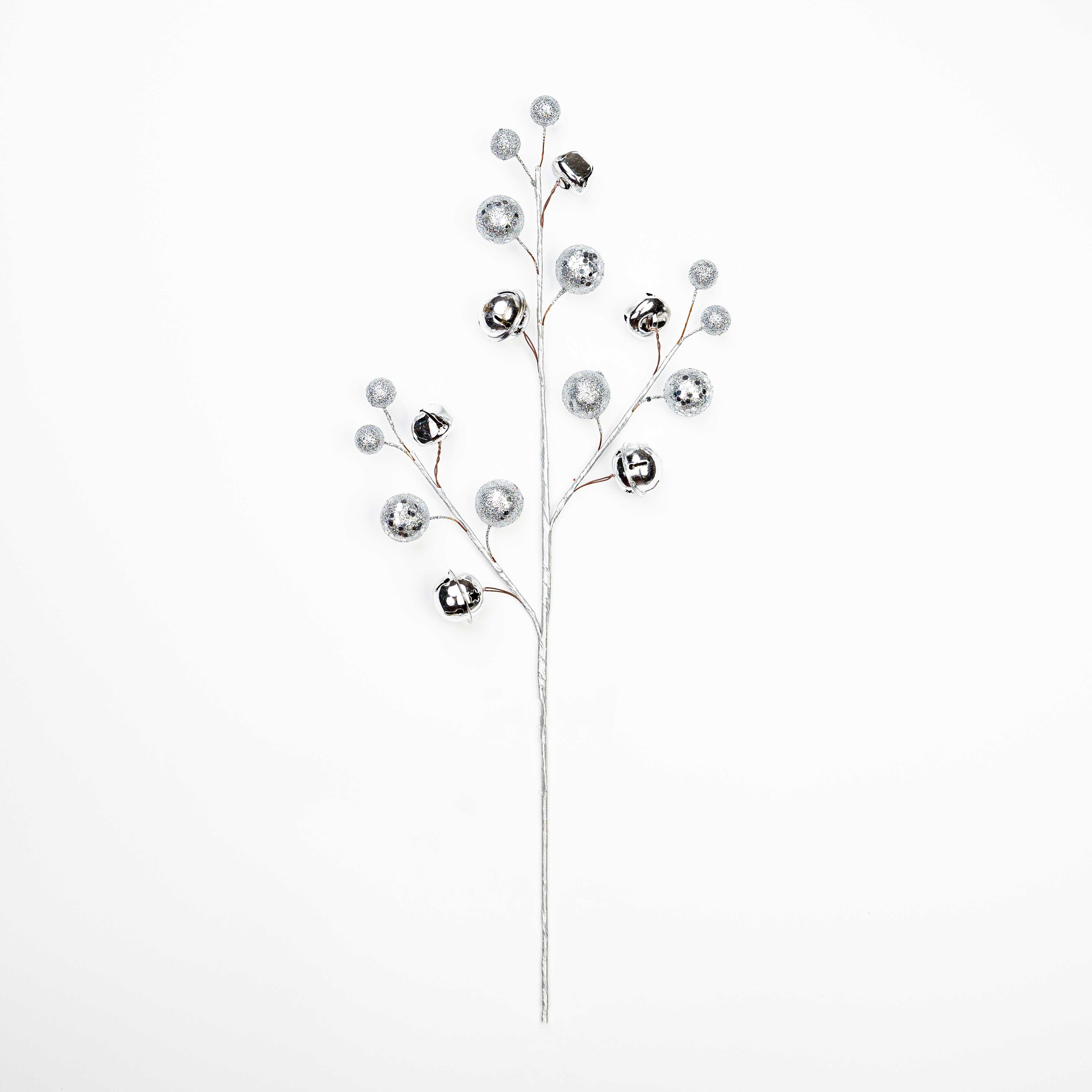 19" MIXED JINGLE BELL BALL SPRAY