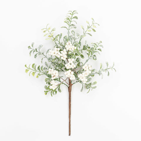 14" FROST BERRY BOXWOOD PICK