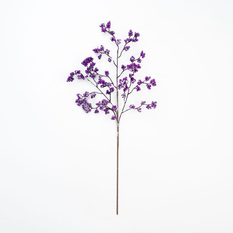 26" SNOW BERRY CLUSTER SPRAY X 3
