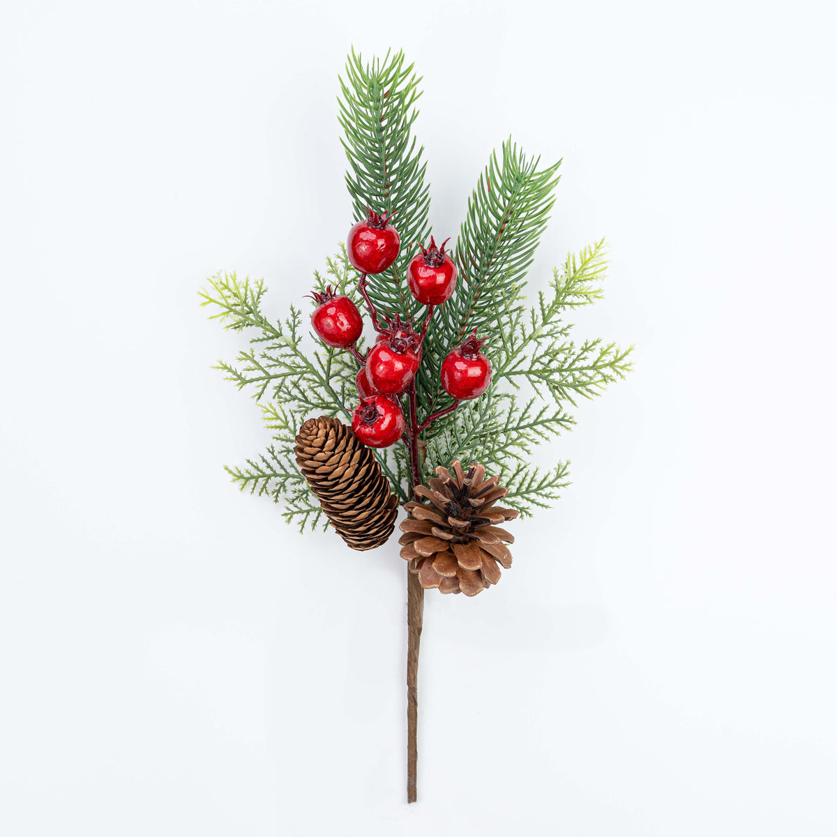 14" BERRY PINE PINECONE CEDAR PICK